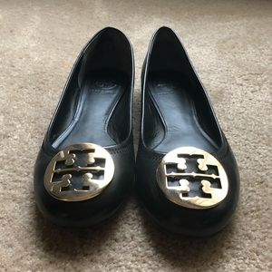 Black Tory Burch Flats (barely worn)